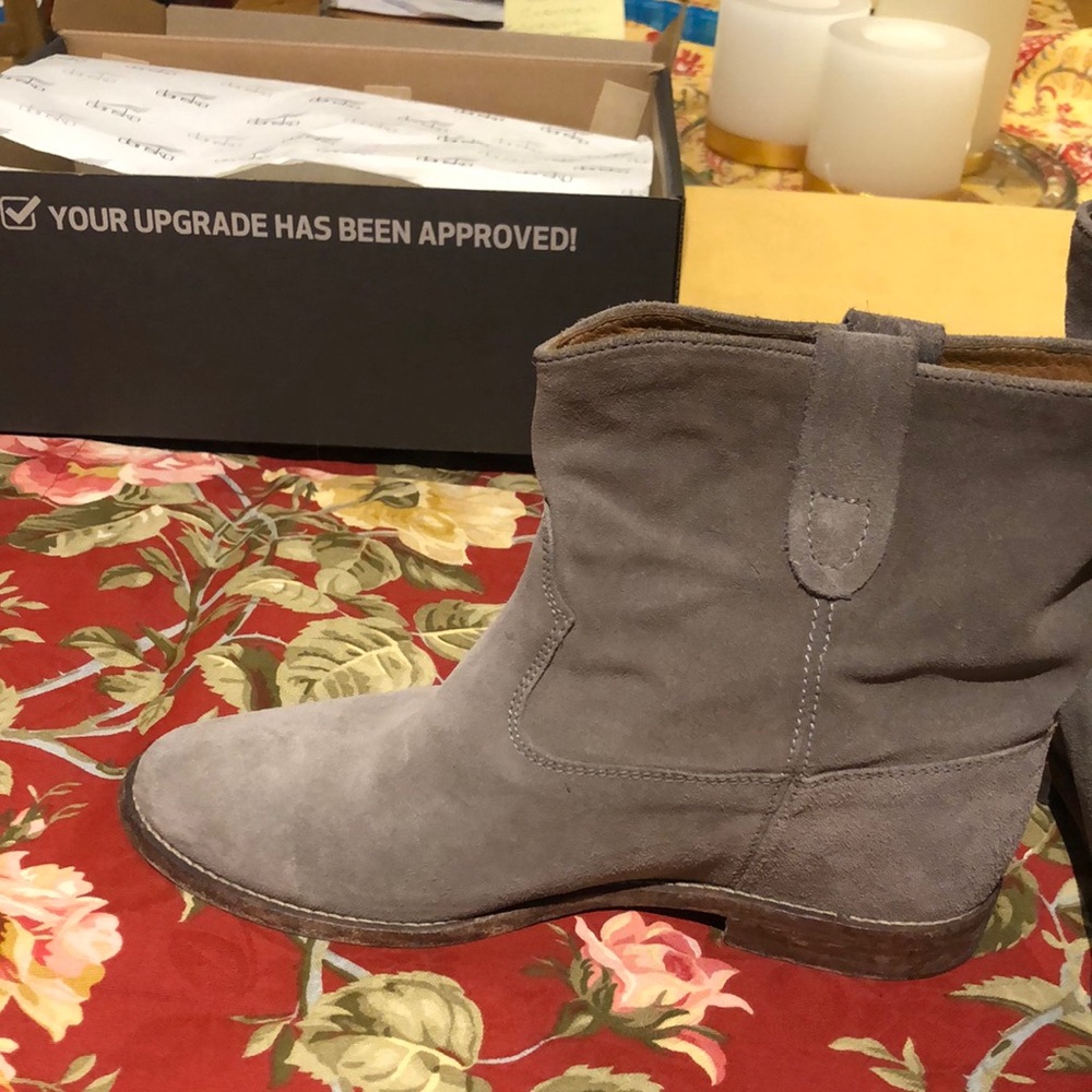 Isabel Marant Taupe Suede Bootie orig listed 40 41